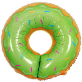 ﻿Шар фигура "Пончик", зеленый