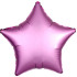 Шар Звезда 48 см, розовый фламинго сатин
