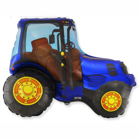 Шар фигура "Трактор синий"