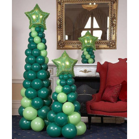 Композиция из шаров "Новогодние елки"