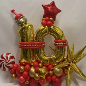 Поинт из шаров "Чудесное десятилетие"