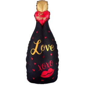 Шар фигура "Бутылка Шампанского. Love"