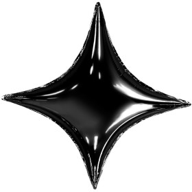 Звезда 4х-конечная, 74 см черный