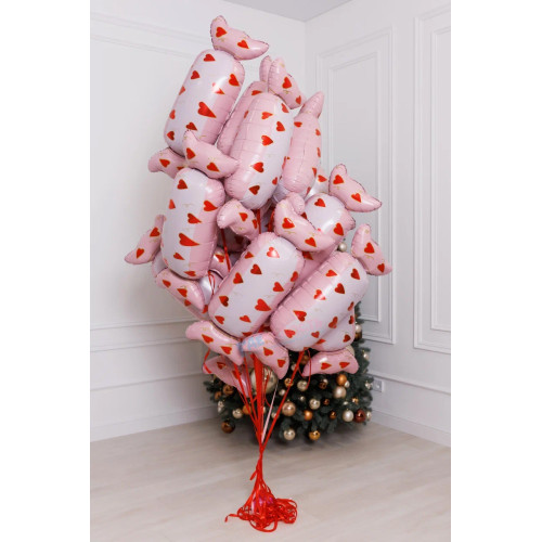 Фонтан из шаров "Конфетки"