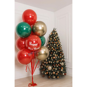 Фонтан из шаров "Новогодний подарочек"