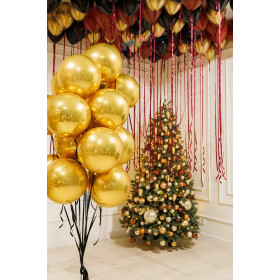 Фонтан из шаров "Золотая феерия"