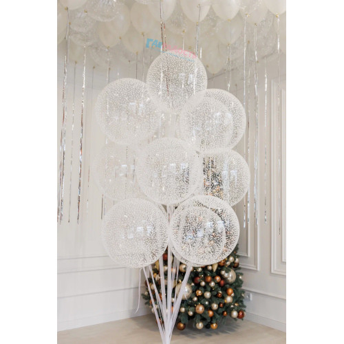 Фонтан из шаров "Снежный ком"