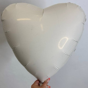 Шар сердце сатин пудра, 46 см