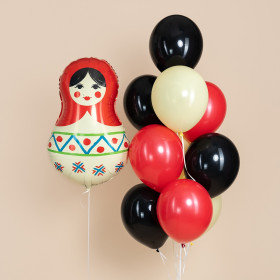 Композиция из шаров "Русская матрешка"