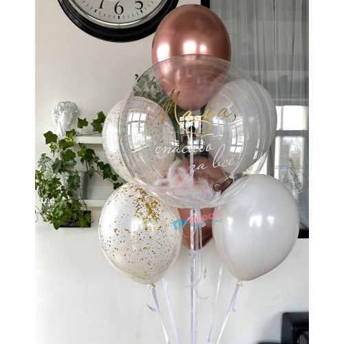 Фонтан из шаров "Нежность для мамы"