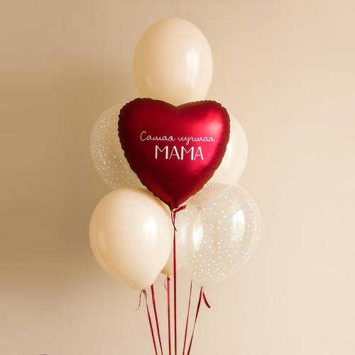 Фонтан из шаров "Нежной маме"