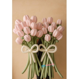 Букеты из тюльпанов, 28 шт