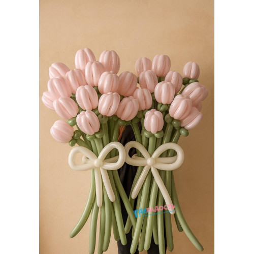 Букеты из тюльпанов, 28 шт