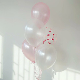 Фонтан из шаров "Такая нежная любовь"