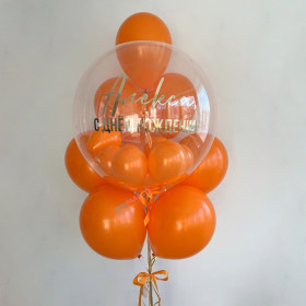 Букет из шаров "Мандариновые ноты"