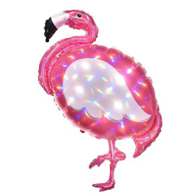 Шар фигура "Фламинго", голография