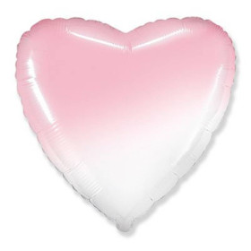 Шар-сердце Градиент розовый