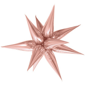 Шар-фигура Звезда составная, розовое золото