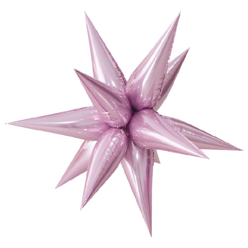 Шар-фигура Звезда большая составная, розовая