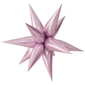 Шар-фигура Звезда составная, светло-розовая