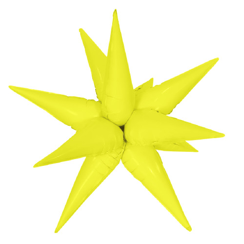 Шар-фигура Звезда составная, светло-желтая