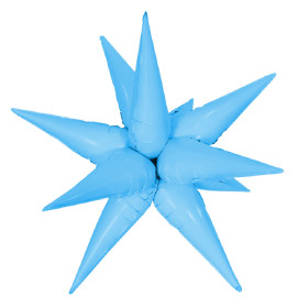 Шар-фигура Звезда составная, светло-голубая