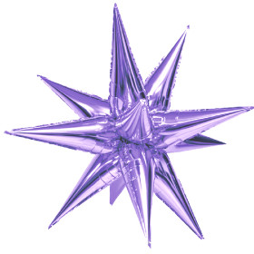 Шар-фигура Звезда составная, сиреневая