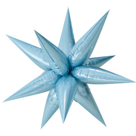 Шар-фигура Звезда большая составная, голубая