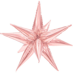 Шар-фигура Звезда составная, пыльная роза