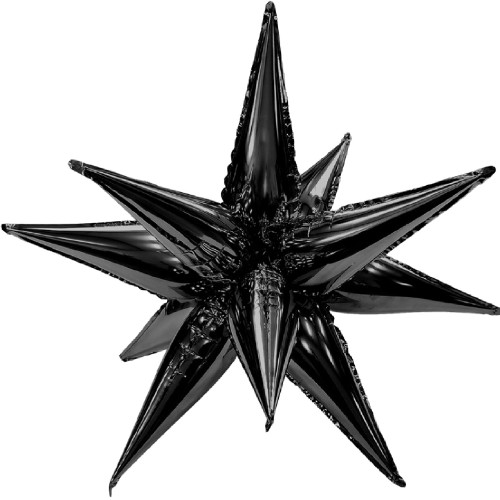 Шар-фигура Звезда составная, черная