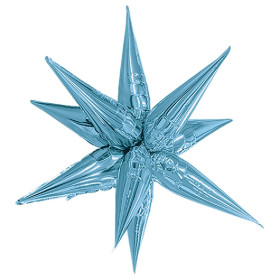 Шар-фигура Звезда составная, холодный голубой