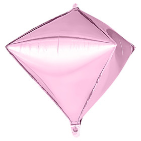 Шар алмаз 3D розовый