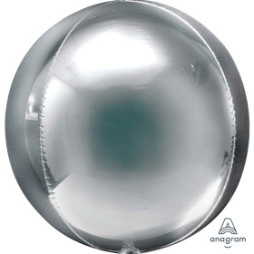 Шар сфера 3D, серебро, 53 см