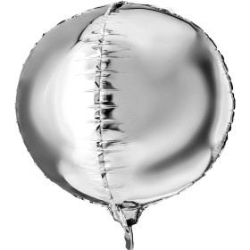 Шар сфера 3D, серебро, 64 см