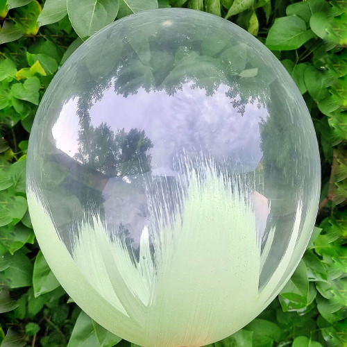 Латексный шар Браш, зеленый макарунс, кристалл