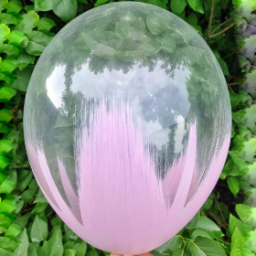 Латексный шар Браш, розовый, кристалл