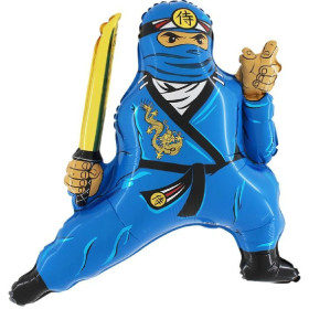 Шар фигура "Ниндзя", синий