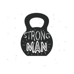Поздравительная открытка "Strong man"