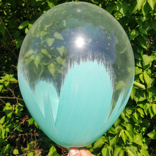 Латексный шар Браш, бирюза макарунс, кристалл