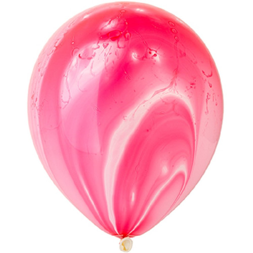 Латексный шар "Мрамор", розовый