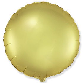 Шар Круг 46 см, золотой сатин