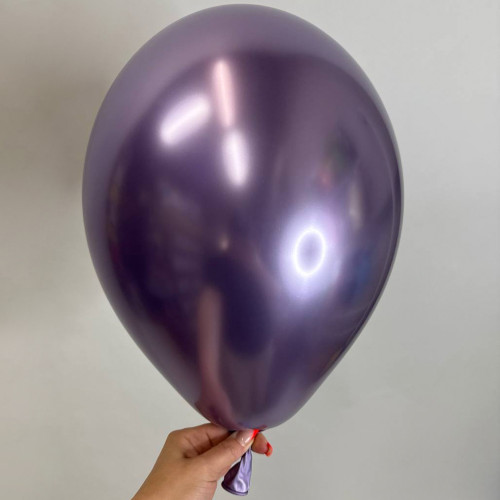 Шарик холодный фиолетовый хром, 30 см