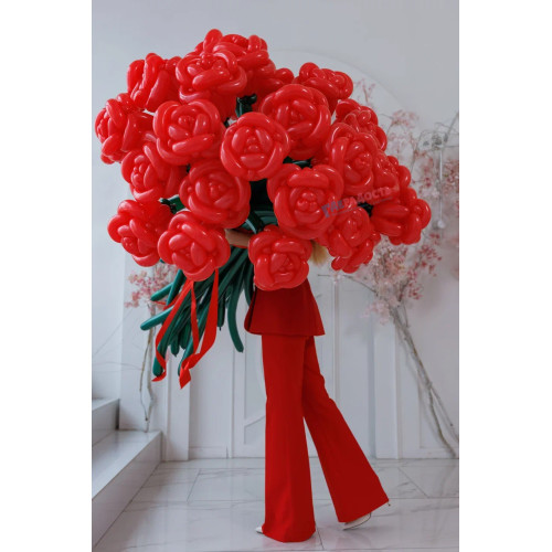 Букет из воздушных пионовидных роз, 20 штук