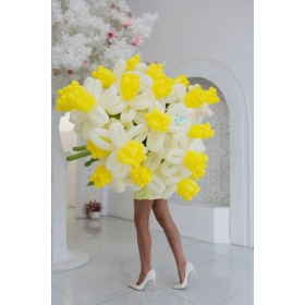 Букет из воздушных нарциссов, 15 штук