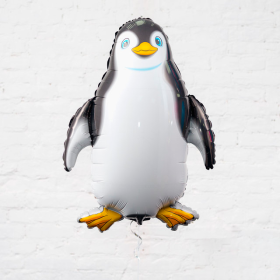 Шар фигура "Счастливый пингвин", черный