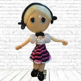 Плетеная фигура из шаров "Кукла LOL"