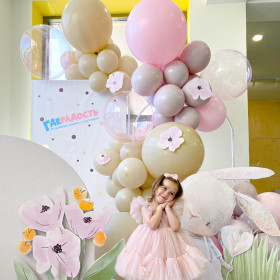 Фотозона из шаров "Милая зайка"
