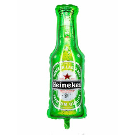 Шар фигура "Бутылка пива", зеленая