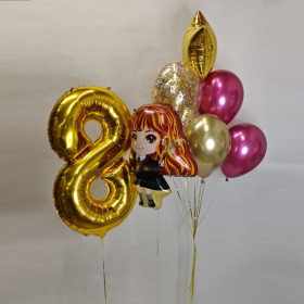 Композиция из шаров "Волшебная Гермиона"