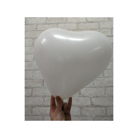 Шары под потолок "Белые сердца", 15 штук